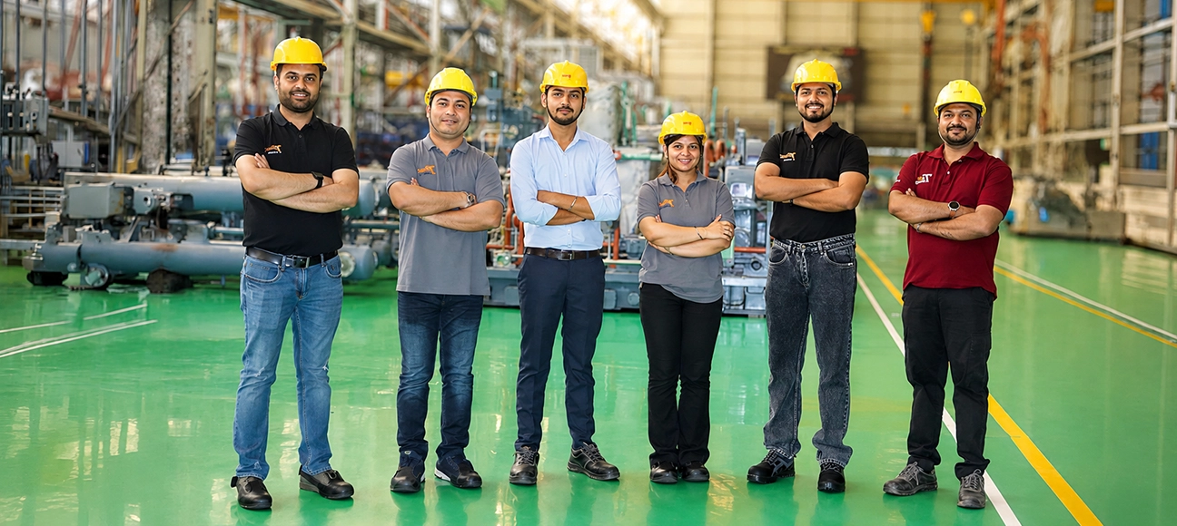 Triveni Turbine Limited team at the manufacturing facility