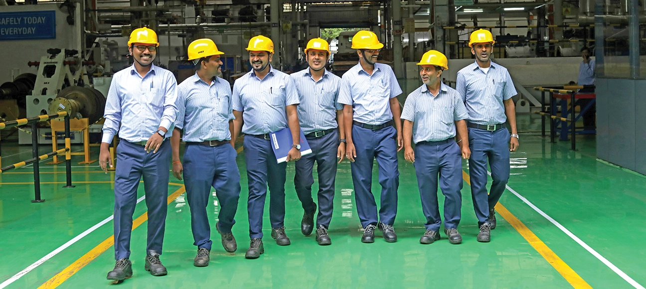 Triveni Turbine Limited employees at the shop floor